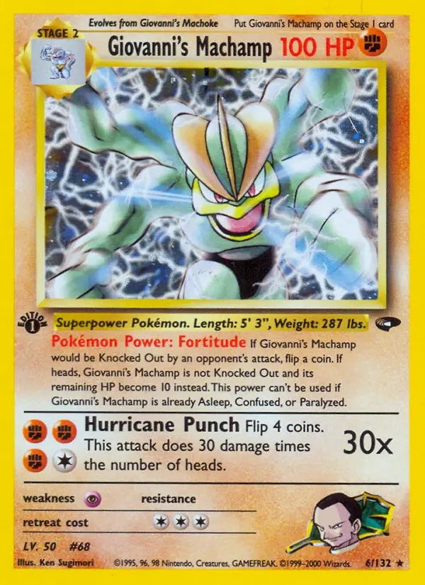 Giovanni's Machamp, Pokémon card
