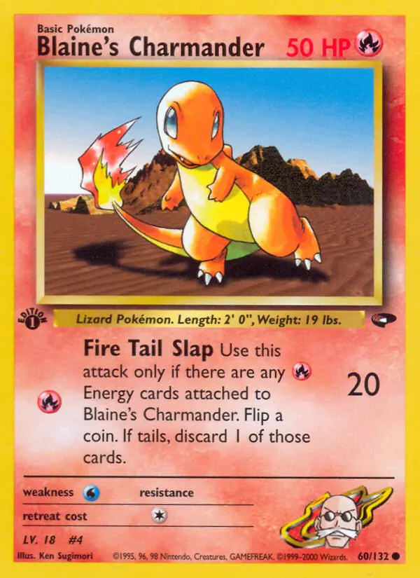 Blaine's Charmander, Pokémon card