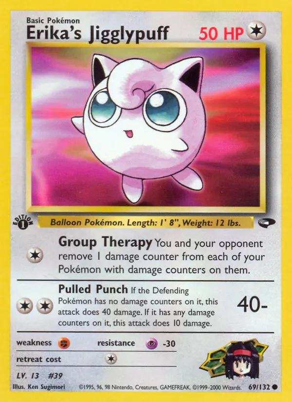 Erika's Jigglypuff, Pokémon card
