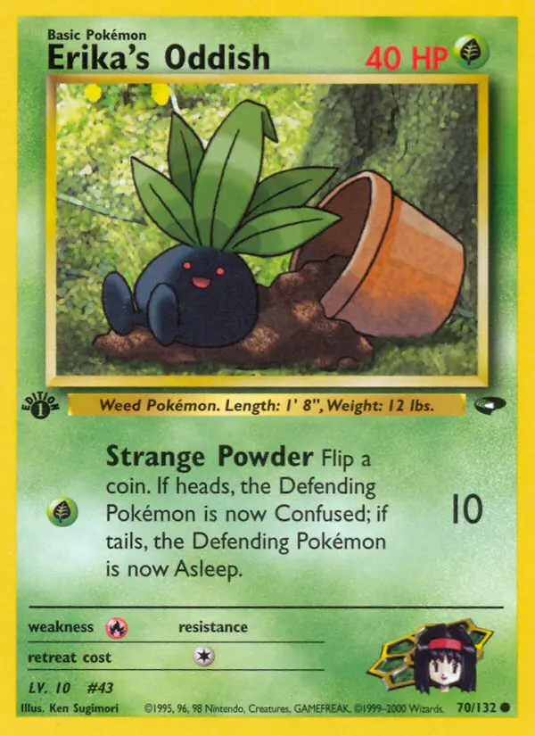 Erika's Oddish, Pokémon card