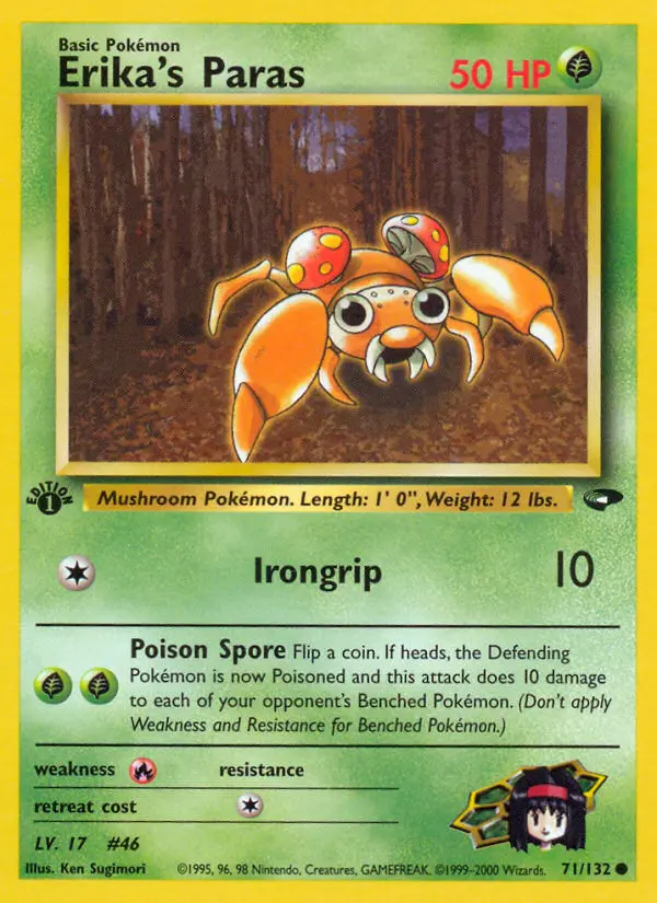 Erika's Paras, Pokémon card