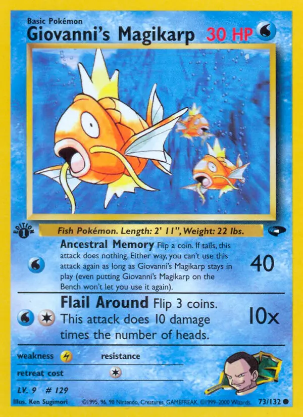 Giovanni's Magikarp, Pokémon card