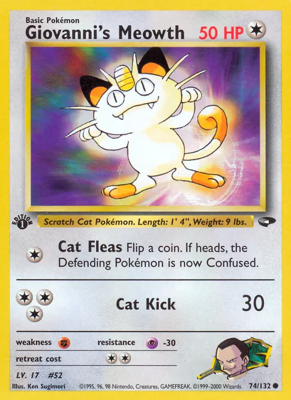 Giovanni's Meowth, Pokémon card