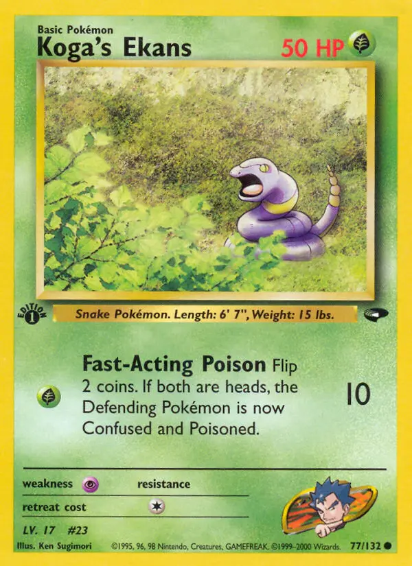 Koga's Ekans, Pokémon card