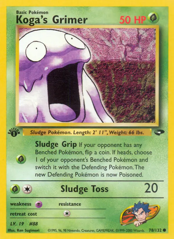Koga's Grimer, Pokémon card