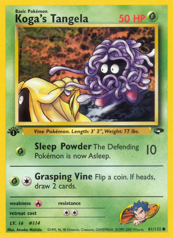 Koga's Tangela, Pokémon card