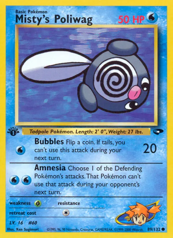 Misty's Poliwag, Pokémon card