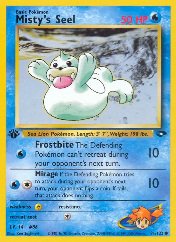 Misty's Seel, Pokémon card