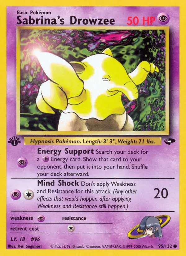 Sabrina's Drowzee, Pokémon card