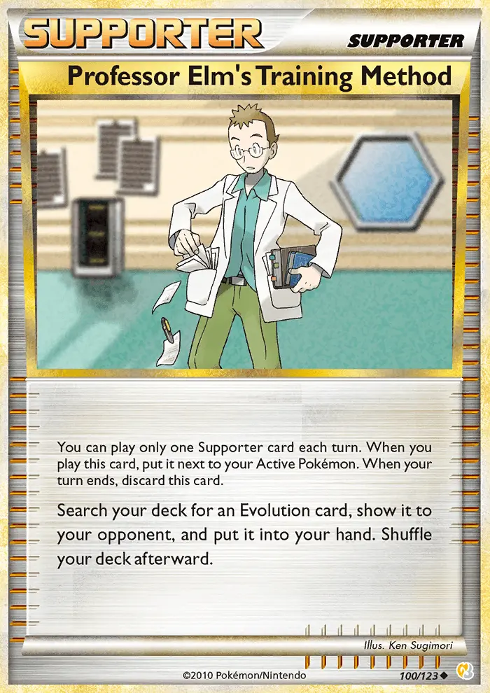 Professor Elm’s Training Method, Pokémon card