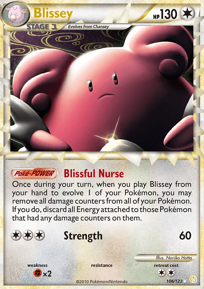 Blissey, Pokémon card