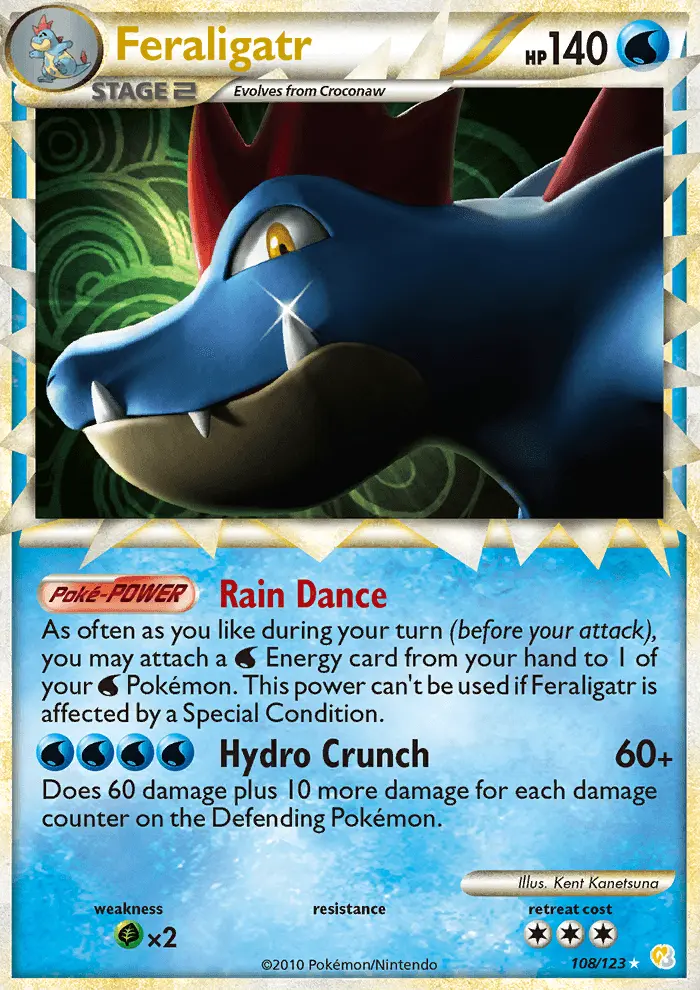 Feraligatr, Pokémon card