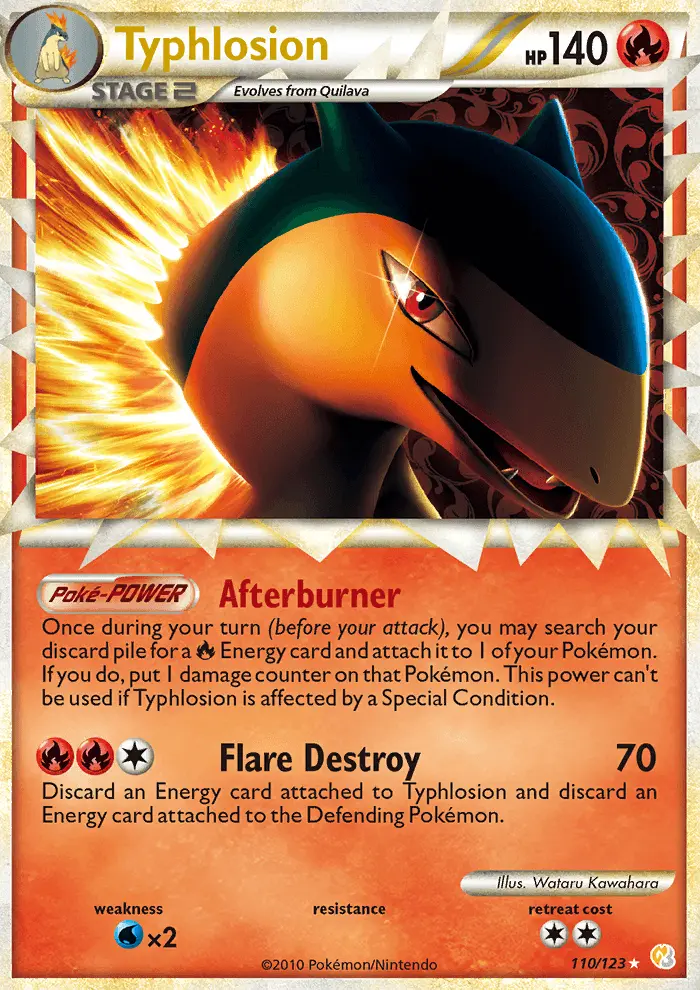 Typhlosion, Pokémon card