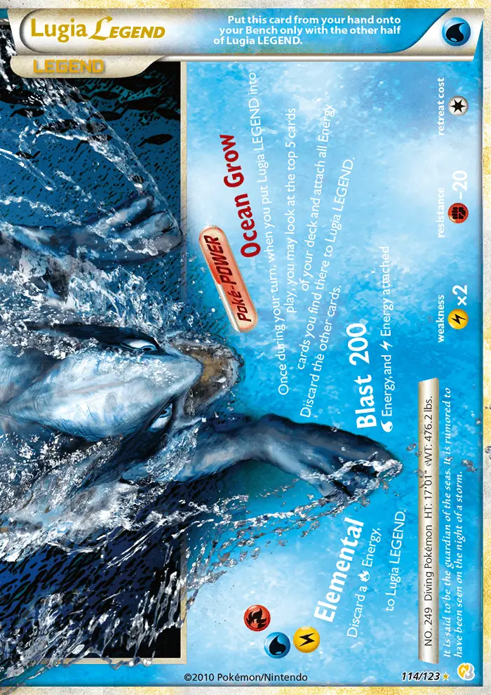Lugia LEGEND, Pokémon card