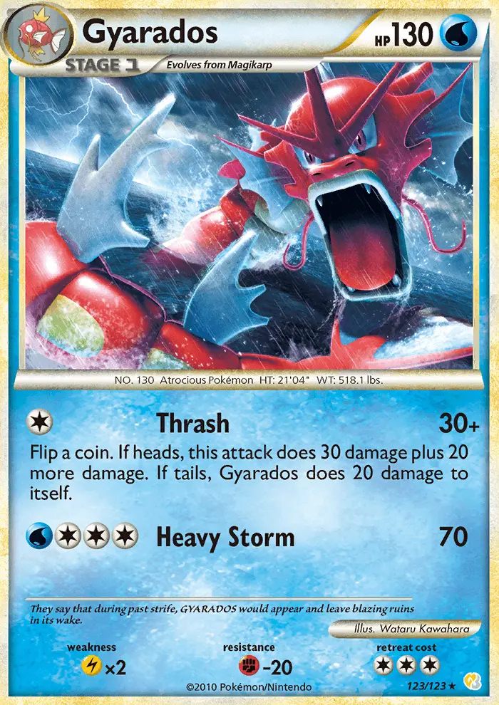 Gyarados, Pokémon card