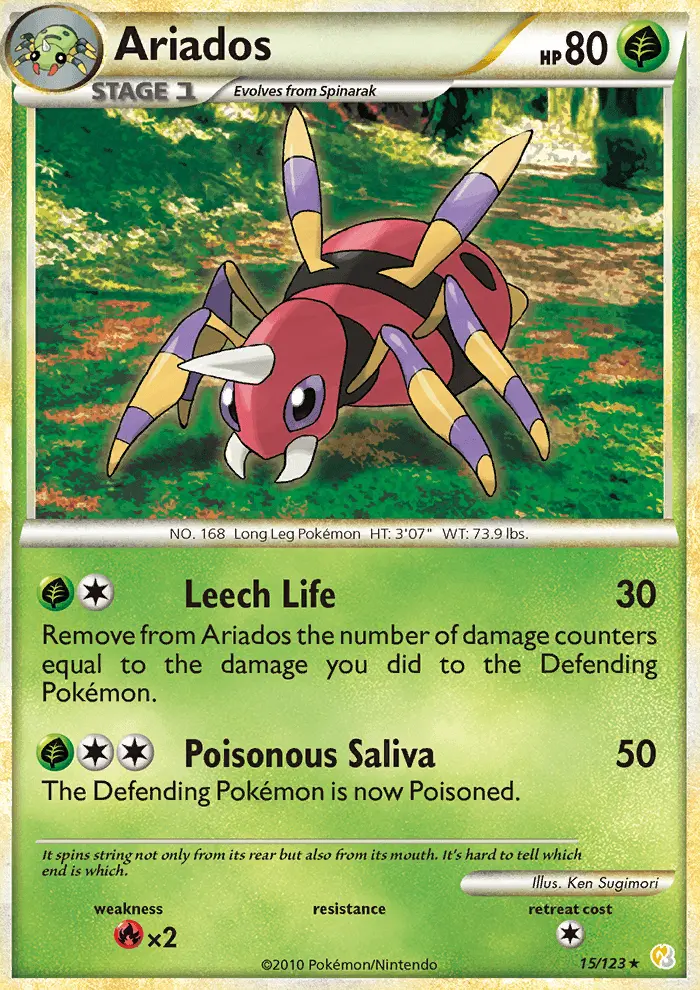 Ariados, Pokémon card