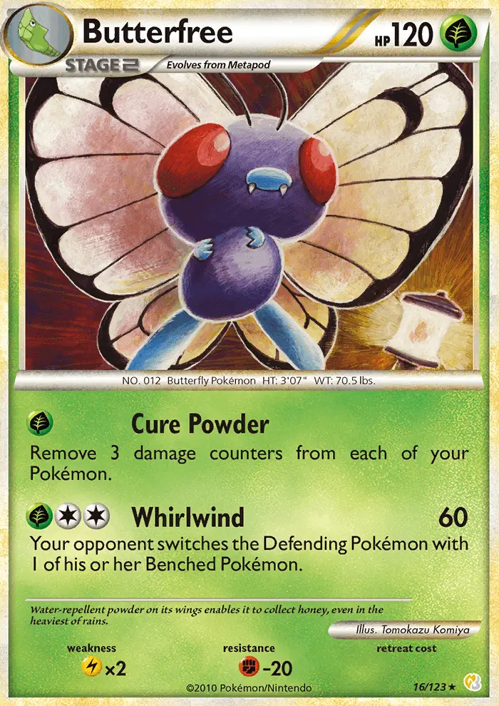Butterfree, Pokémon card