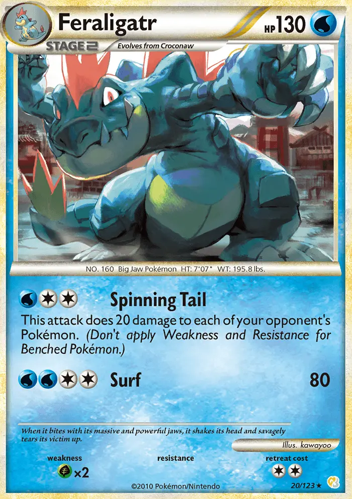 Feraligatr, Pokémon card