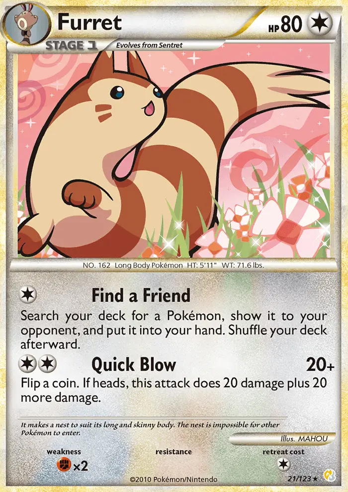 Furret, Pokémon card