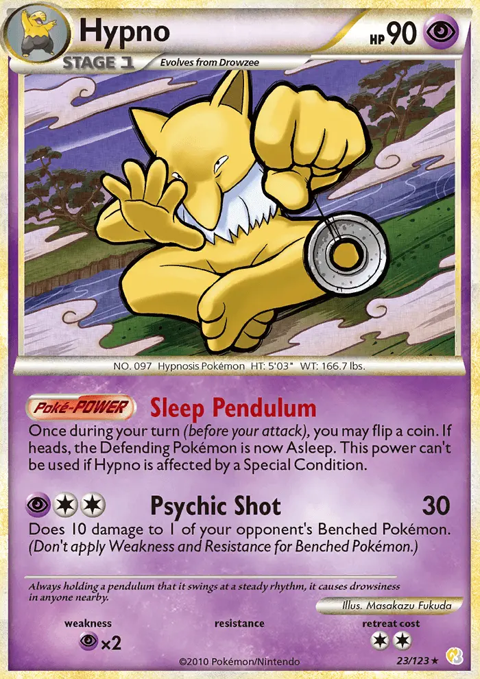 Hypno, Pokémon card
