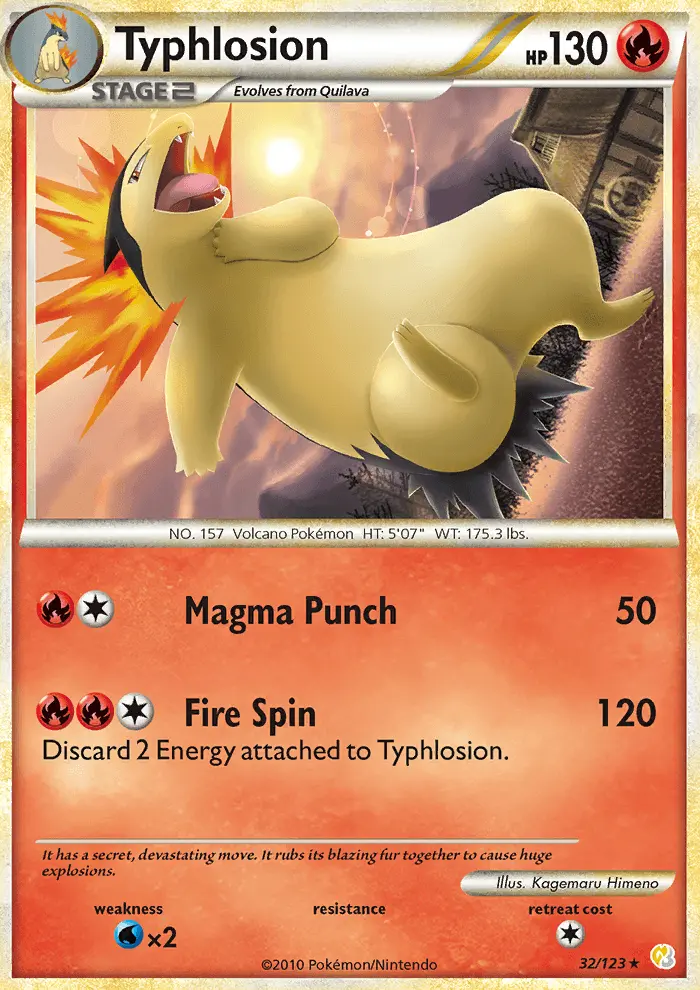 Typhlosion, Pokémon card