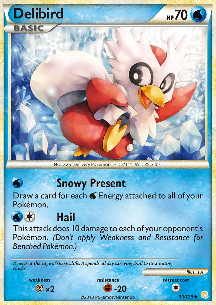 Delibird, Pokémon card