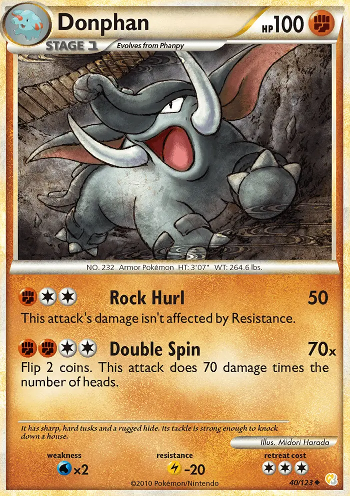 Donphan, Pokémon card