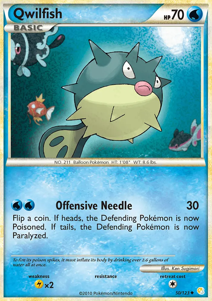 Qwilfish, Pokémon card