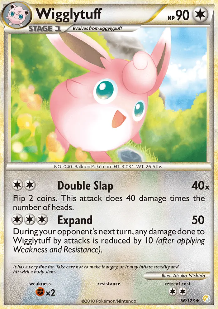 Wigglytuff, Pokémon card