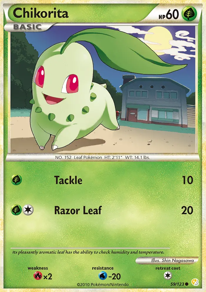Chikorita, Pokémon card