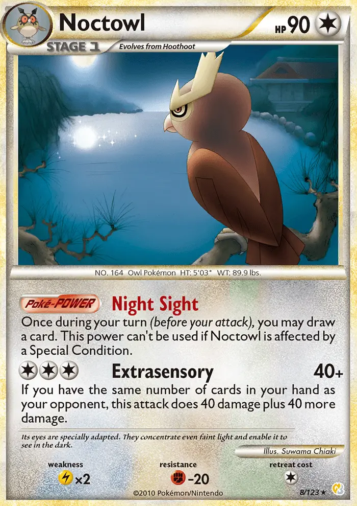 Noctowl, Pokémon card