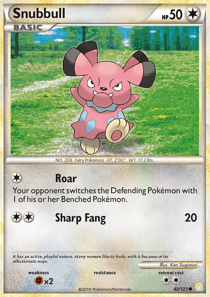 Snubbull, Pokémon card