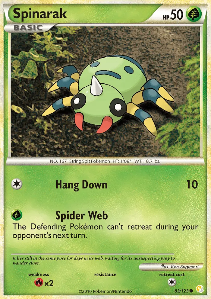 Spinarak, Pokémon card