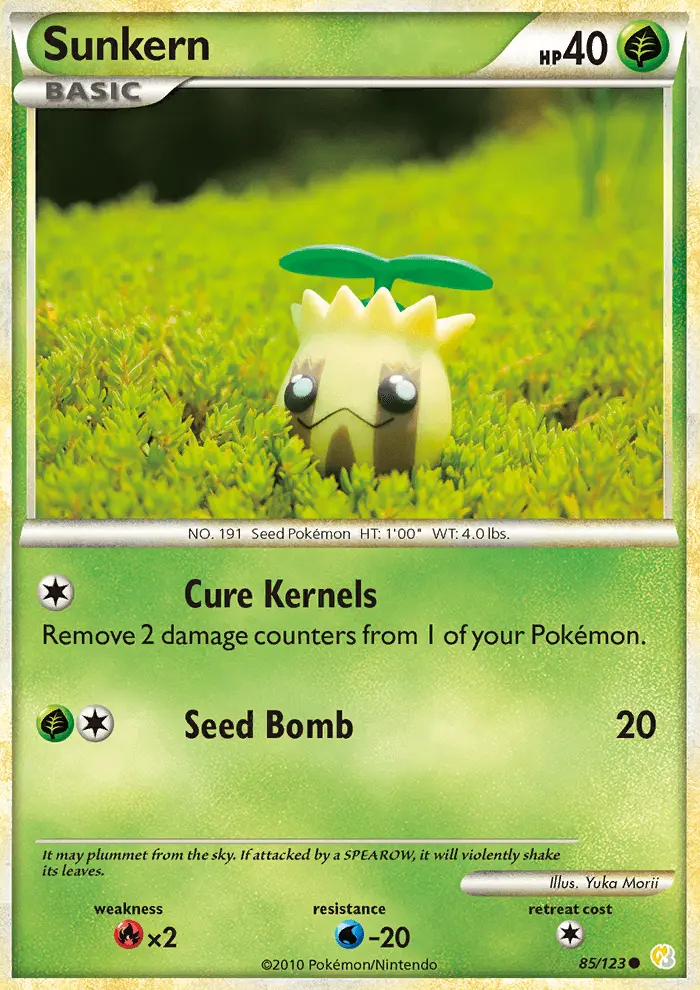 Sunkern, Pokémon card