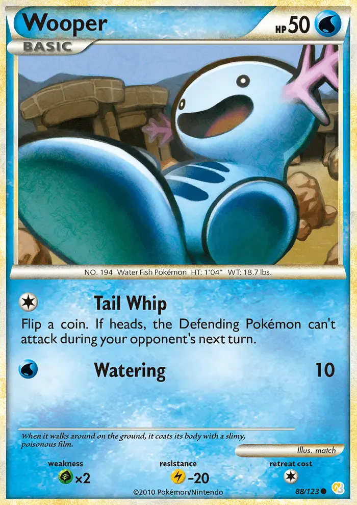 Wooper, Pokémon card