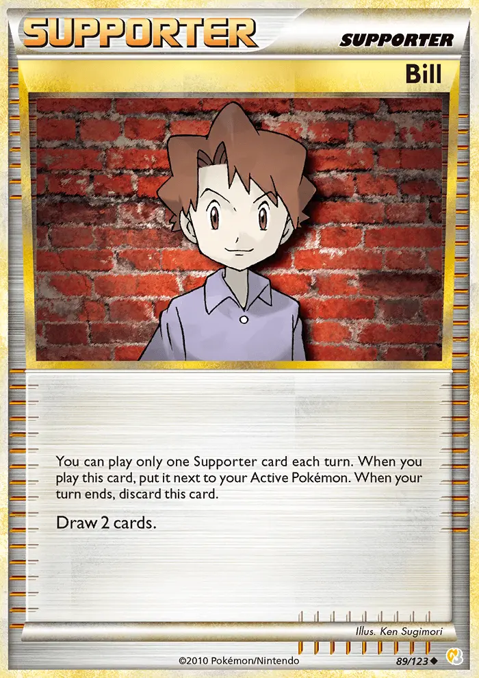Bill, Pokémon card