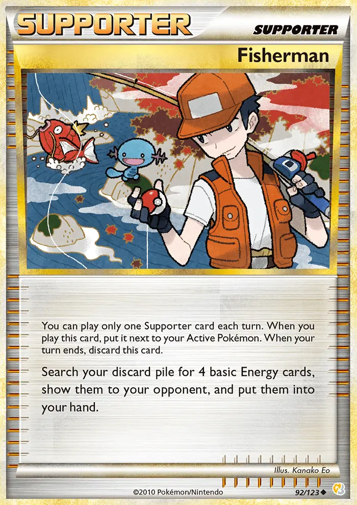 Fisherman, Pokémon card
