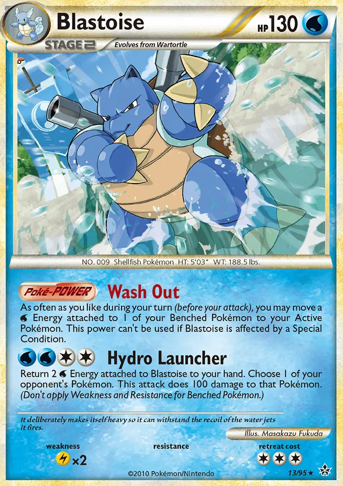 Blastoise, Pokémon card