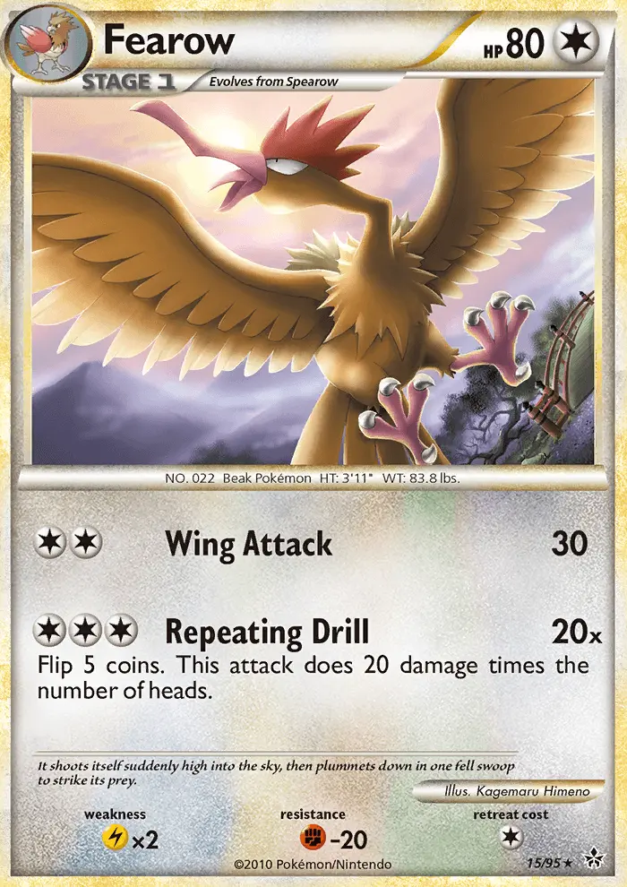 Fearow, Pokémon card