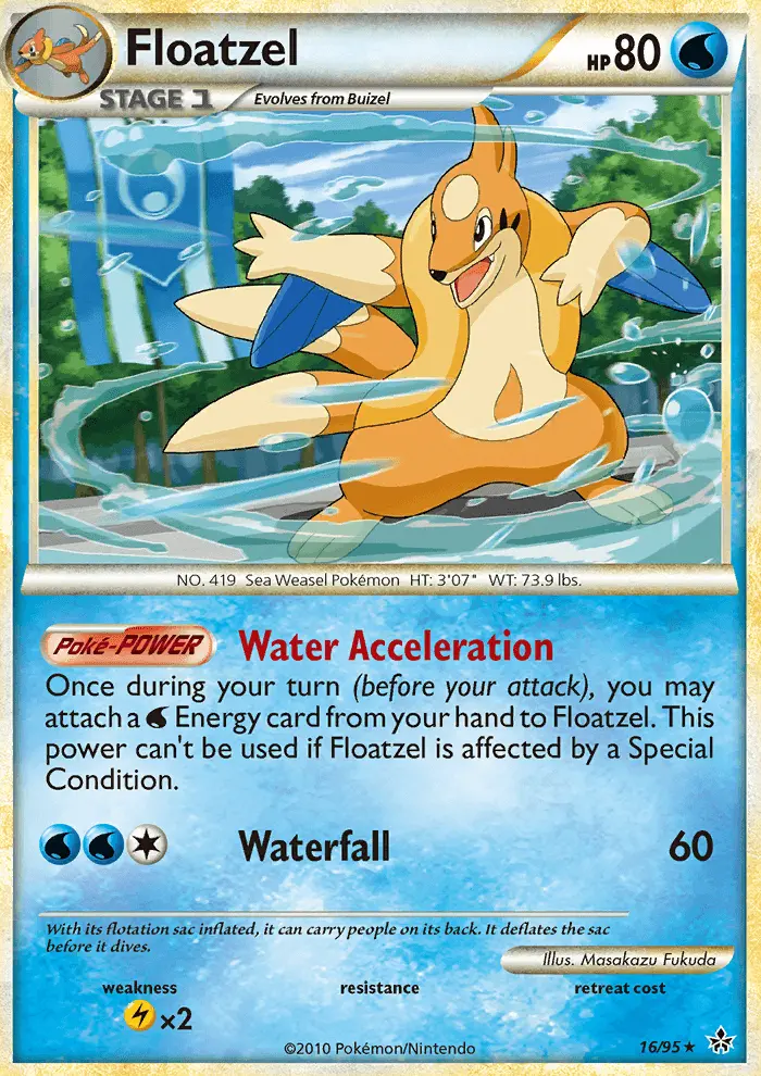 Floatzel, Pokémon card