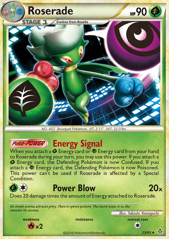 Roserade, Pokémon card