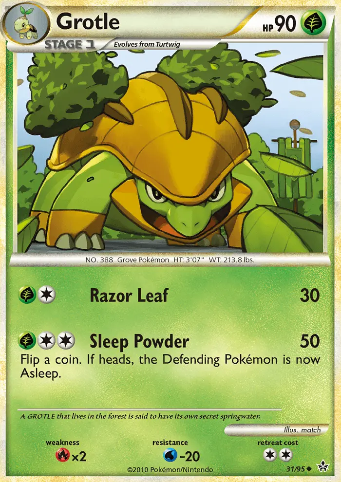 Grotle, Pokémon card