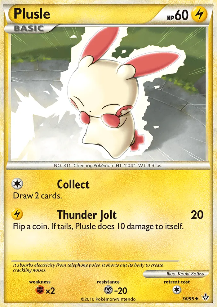 Plusle, Pokémon card