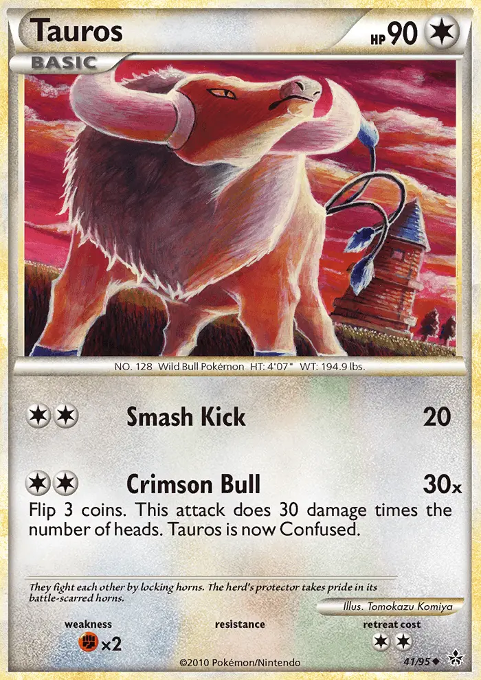 Tauros, Pokémon card