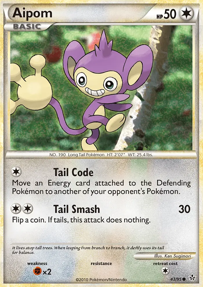 Aipom, Pokémon card