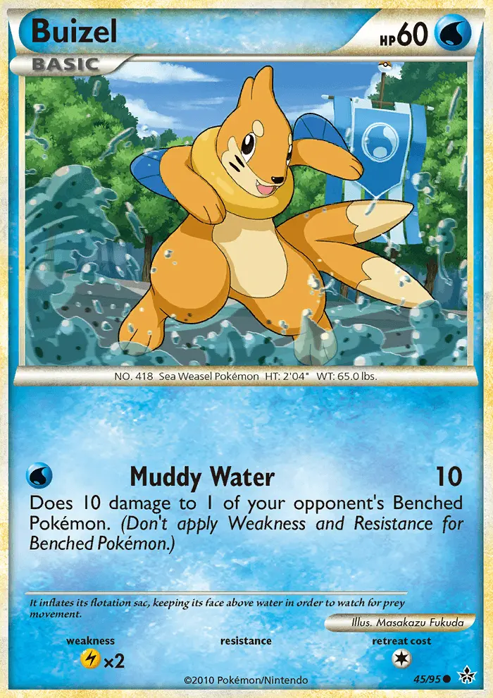 Buizel, Pokémon card