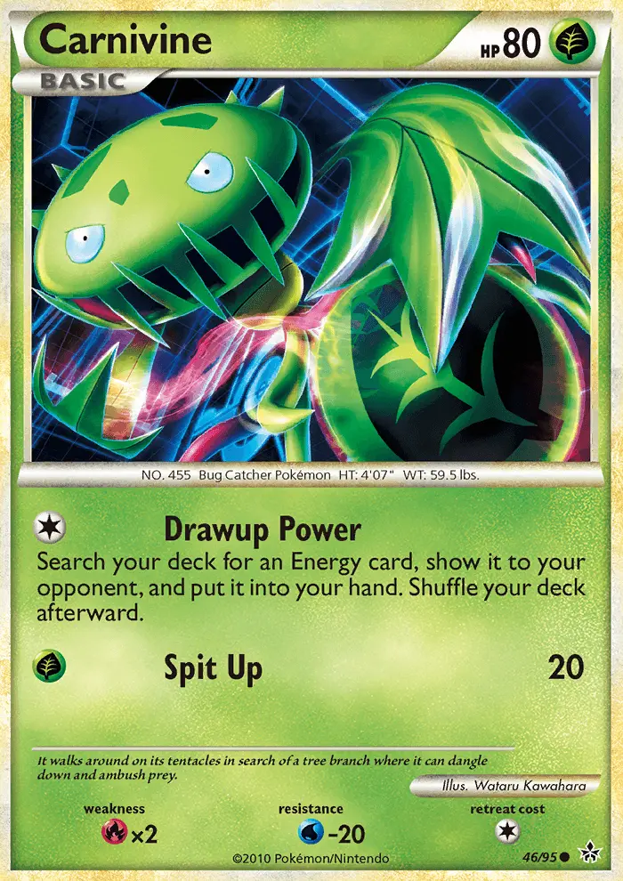 Carnivine, Pokémon card