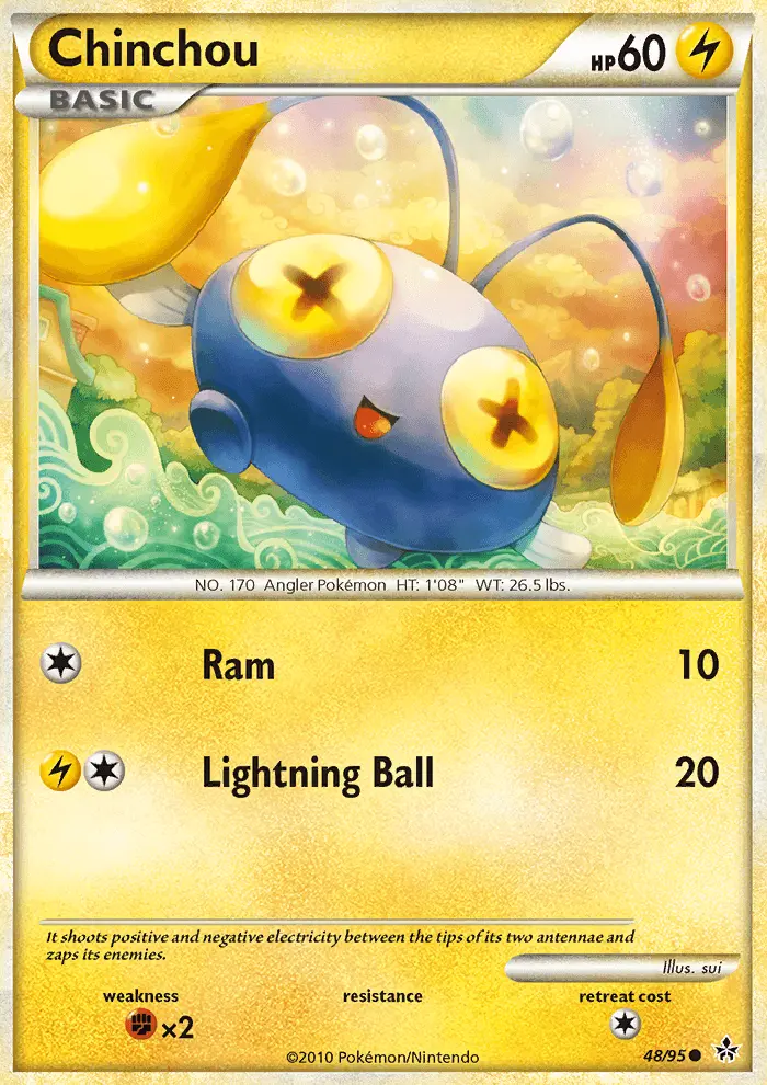 Chinchou, Pokémon card