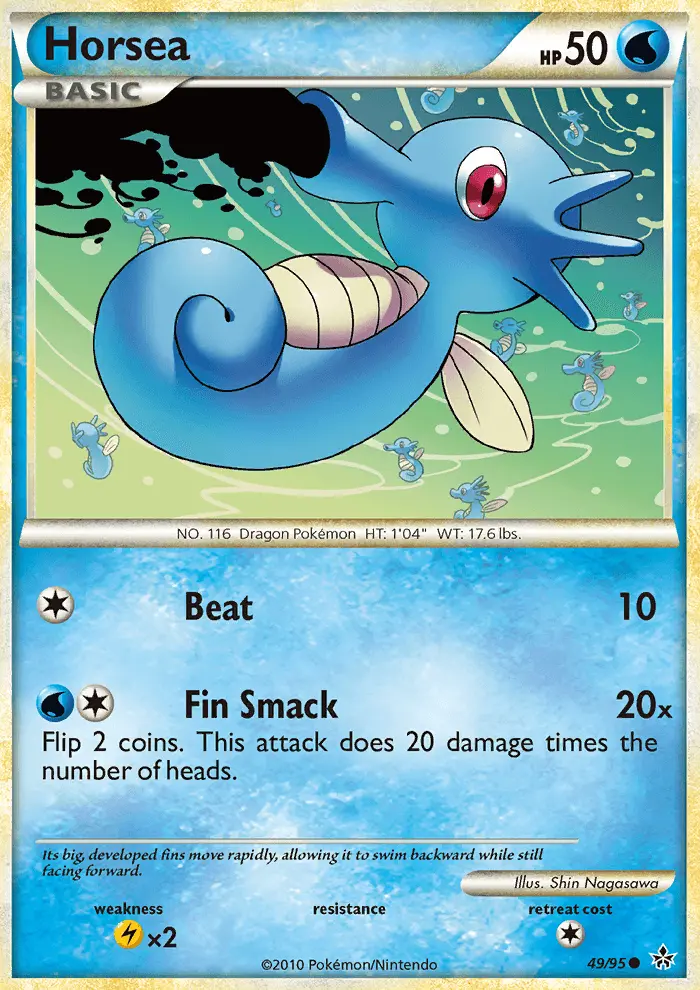 Horsea, Pokémon card