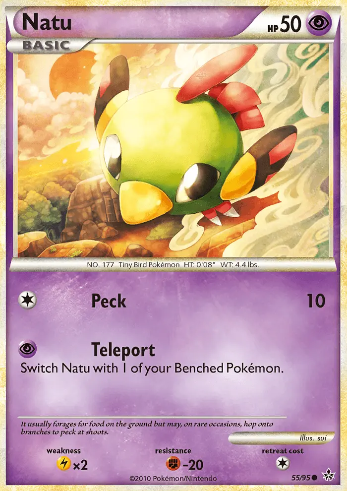 Natu, Pokémon card